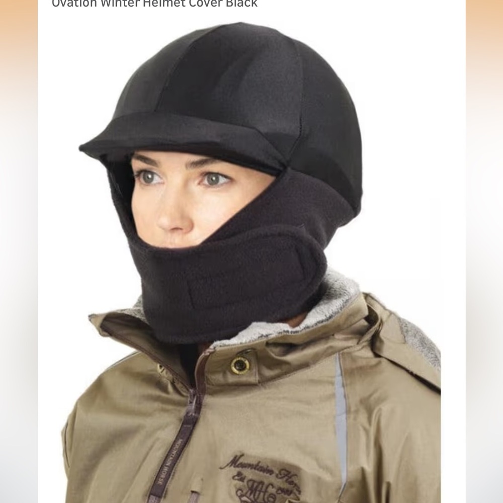 Ovation winter helmet cover in black NWT‎